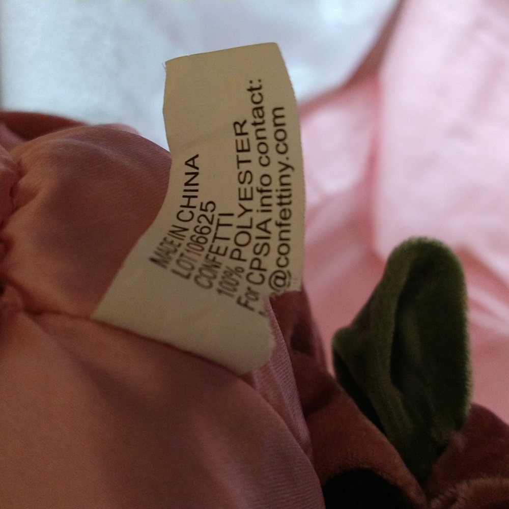 Brown and pink velour hat - Picture 6 of 8